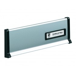 Placca impostaz. piccola silver