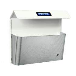 Cass.portapubblicita  con tetto bianco ral9001