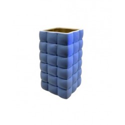 Bicchiere appoggio azzurro cube