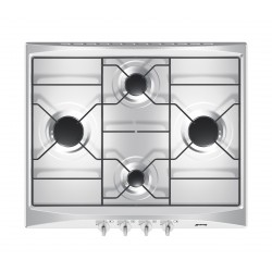 Piano cott. 4 fuochi 60 cm inox