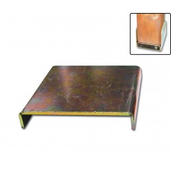 Staffa alzapilastri 89x89x15 mm zinco Minutex