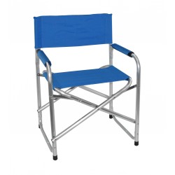 Art. CHAP01B - SEDIA REGISTA IN ALLUMINIO - BLU - PIEGHEVOLE - Greenwood Mobili da giardino Art. CHAP01B - SEDIA REGISTA IN ALLUMINIO - BLU - PIEGHEVOLE - Greenwood Mobili da giardino