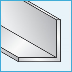 Profilo angolare bianco argento 40x40 mm (2 metri)